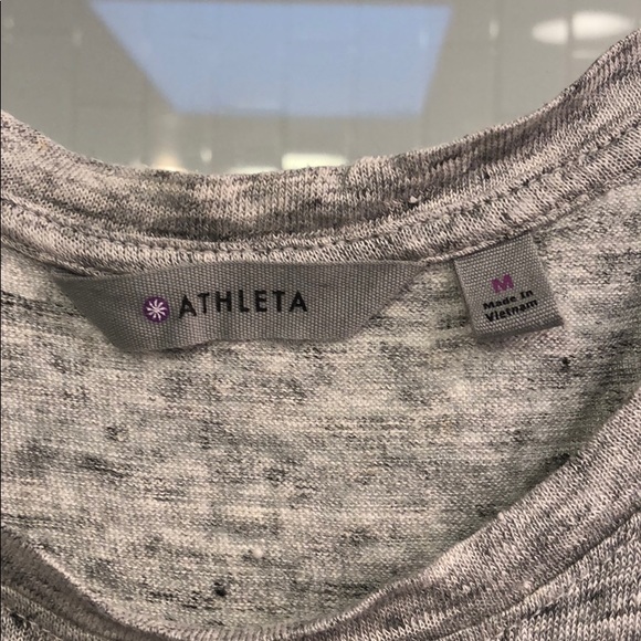 Athleta gray Heather tank w/ knot - Picture 2 of 4